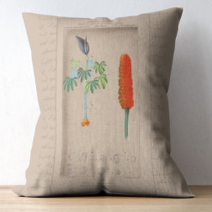 Franse botanische illustratie Snakelily Accent Kussen