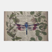 franse botanische overblijfselen moderne libellen deurmat (Voorkant)