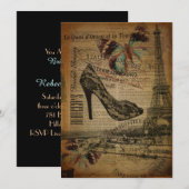 franse botanische parijs stilettos kaart (Voorkant / Achterkant)