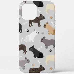 Franse Botten met bulledog en pols grijs iPhone 12 Pro Max Hoesje