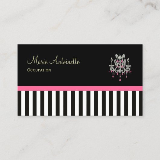 Franse Boutique Chandelier ~ Visitekaartjes (Voorkant)