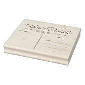 Franse Briefkaart Carte Postale Blank Sjabloon Rub Rubberstempel (Stempel)