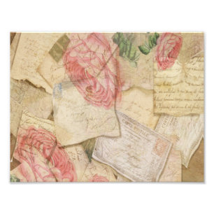 Franse brieven en briefkaarten foto afdruk