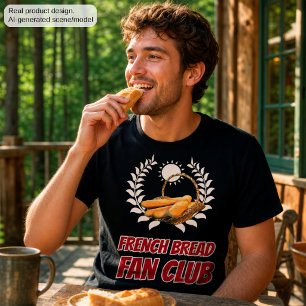 Franse Brood Fanclub Grappige Foodie Humor T-shirt