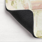 Franse Budoir Roze Bloemen Kroonluchter Muismat (Hoek)