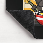 Franse buldog anime eten noedel muismat (Hoek)