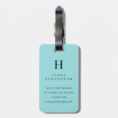 Franse Buldog Bagage Labels (Achterkant verticaal)