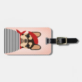 Franse Buldog Bagage Labels (Voorkant horizontaal)