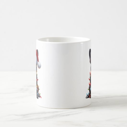 Franse buldog hond puppy kerst koffiemok (Center)