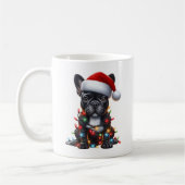 Franse buldog hond puppy kerst koffiemok (Links)