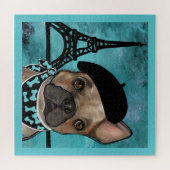 FRANSE BULDOG LEGPUZZEL (Horizontaal)