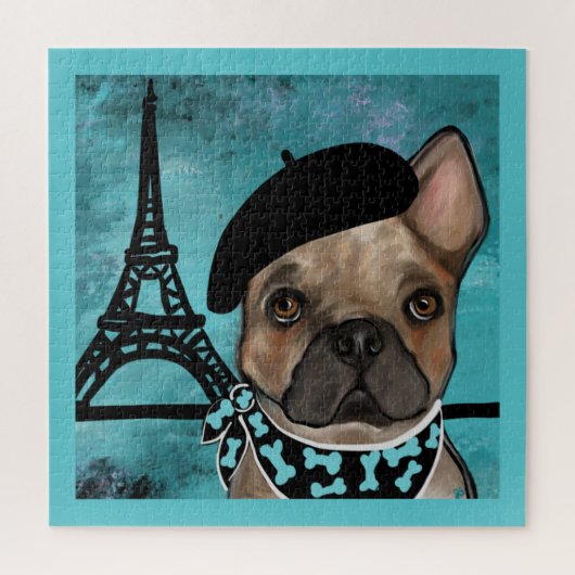 FRANSE BULDOG LEGPUZZEL (Verticaal)