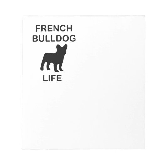 franse buldog leven notitieblok (Voorkant)