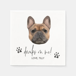 franse buldog pet servet hond bruiloft