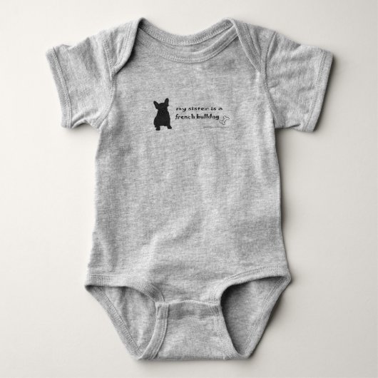 Franse buldog romper (Voorkant)