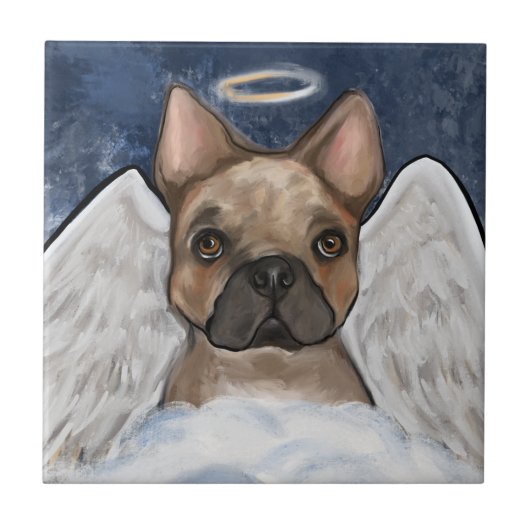 FRANSE BULDOG TEGELTJE (Voorkant)