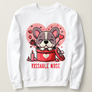 Franse buldog Valentijn kissable nose Trui