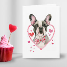 Franse buldog Valentijnsdag hond franchie hart