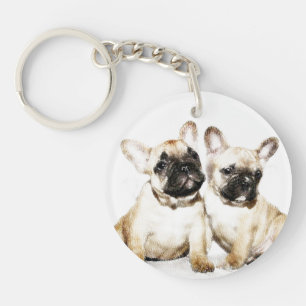 Franse Buldoggen Sleutelhanger