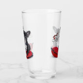 Franse Bull Dog - Frenchie - Love Glas (Rechts)
