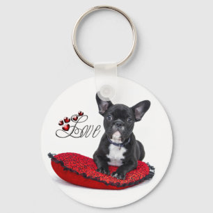 Franse Bull Dog - Frenchie - Love Sleutelhanger