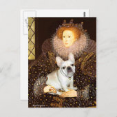 Franse Bulldog 3 - Queen Briefkaart (Voorkant / Achterkant)