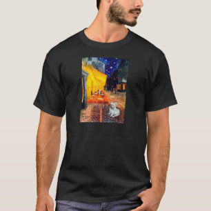 Franse Bulldog 4W - Terras Cafe T-shirt
