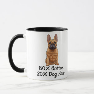 Franse Bulldog 80% Katoen 20% Hair Frenchie Mok