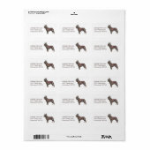 Franse Bulldog adreslabel Etiket (Full Sheet)