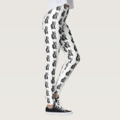 Franse Bulldog Art Tekening Leggings (Rechts)