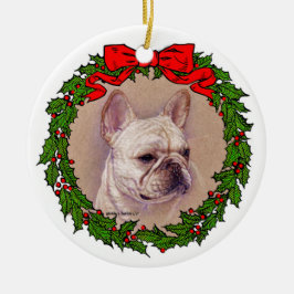 Franse Bulldog Art van Glenda S. Harlan Keramisch Ornament