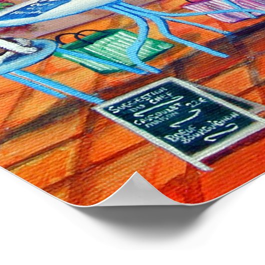 Franse Bulldog Art Wall Print (Hoek)