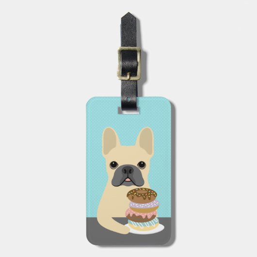 Franse Bulldog Bagage Labels (Voorkant verticaal)