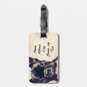 Franse Bulldog Bagagelabel (Achterkant verticaal)