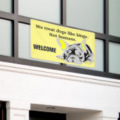 Franse Bulldog Banner (Buitenkant Gebouw)