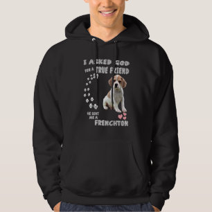 Franse Bulldog Beagle Mix Dog mam Papa Costume Cut Hoodie