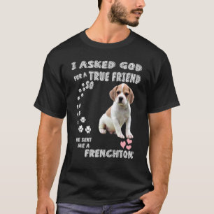 Franse Bulldog Beagle Mix Dog mam Papa Costume Cut T-shirt