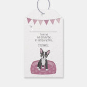 Franse Bulldog Birthday Cadeaulabel (Achterkant)