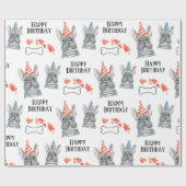 Franse Bulldog Birthday Cadeaupapier (Vlak)