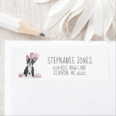 Franse Bulldog Birthday Etiket (Insitu)