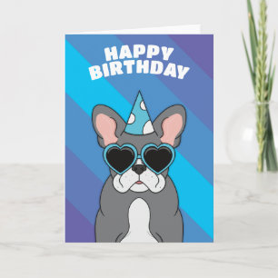 Franse Bulldog Birthday Kaart