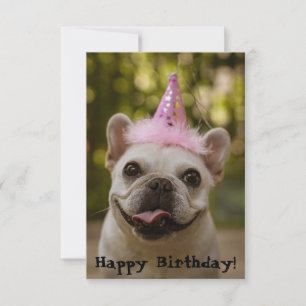 Franse Bulldog Birthday Kaart