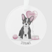 Franse Bulldog Birthday Ornament (voorkant)