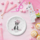 Franse Bulldog Birthday Papieren Bordje (Feest)