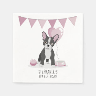 Franse Bulldog Birthday Servet