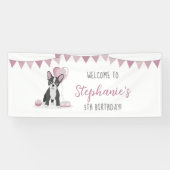 Franse Bulldog Birthday Spandoek (Horizontaal)