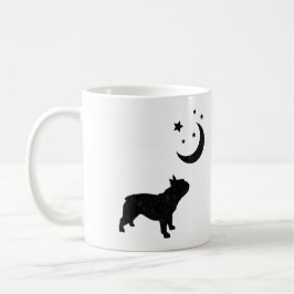 Franse Bulldog Black Silhouette Koffiemok
