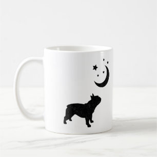 Franse Bulldog Black Silhouette Koffiemok