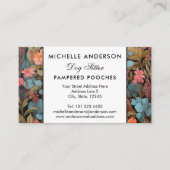 Franse Bulldog  Bloemen Visitekaartje (Voorkant)