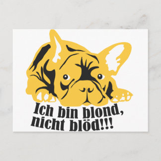 Franse Bulldog: Blond! Briefkaart